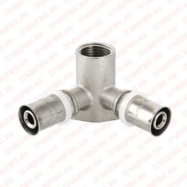 Водорозетка пресс проходная 16х1/2", Valtec 