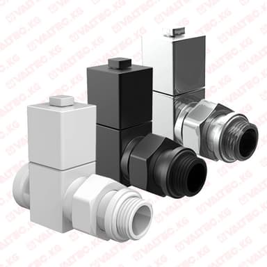 Набор дизайн-вентилей CUBE прямой 1/2" (15 мм), Royal Thermo