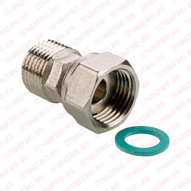 Полусгон прямой с накидной гайкой, 3/4" x 3/4" Valtec