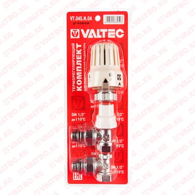 Комплект терморегулирующего оборудования угловой 1/2" (15 мм) Valtec