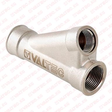 Тройник косой, для гильзы под погружной датчик 1" х1/2" Valtec