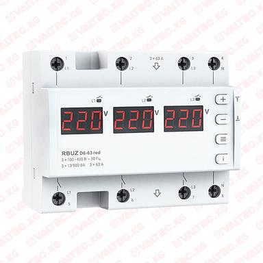 РЕЛЕ НАПРЯЖЕНИЯ RBUZ D6-63 red 63А