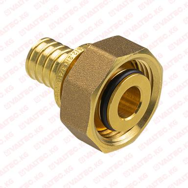 Соединитель надвижной(G) с накидной гайкой 16 х 3/4" Евроконус VALTEC