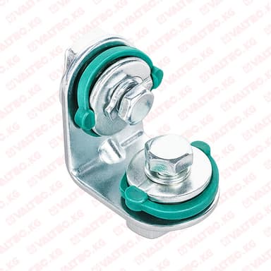 Уголок 90°, 2 монтажные гайки, Tim