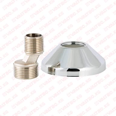 Купить Эксцентрик с декоративной чашкой 3/4" х 1/2", высота 25 мм, Valtec Эксцентрик с декоративной чашкой 3/4" х 1/2", высота 25 мм, Valtec