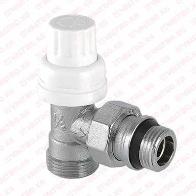 Купить Клапан радиаторный угловой, с доп. уплотнением, 1/2" x 3/4" евроконус (под термоголовку, М30 x 1,5), Valtec Клапан радиаторный угловой, с доп. уплотнением, 1/2" x 3/4" евроконус (под термоголовку, М30 x 1,5), Valtec