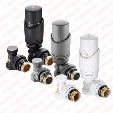 Купить Комплект терморегулирующего оборудования для радиатора угловой 1/2" (15 мм), Valtec Комплект терморегулирующего оборудования для радиатора угловой 1/2" (15 мм), Valtec