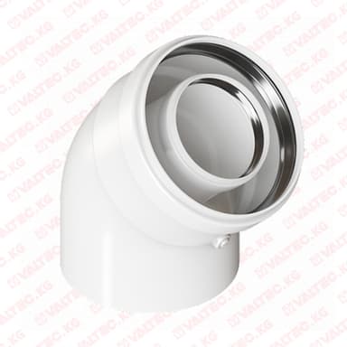 Купить Угол конденсационный 45° 80/125 МегаОпт Угол конденсационный 45° 80/125 МегаОпт